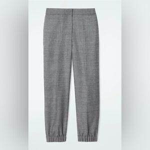 COS Elasticated Wool-Flannel Trousers